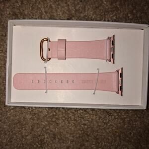 Pink Leather Apple watch band 38mm